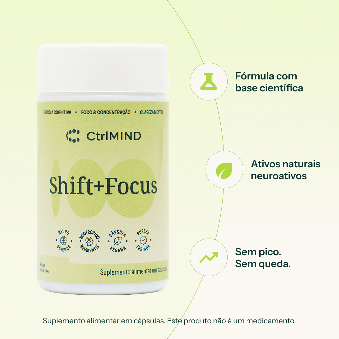 Shift+Focus — Foco Sustentado e Clareza Mental