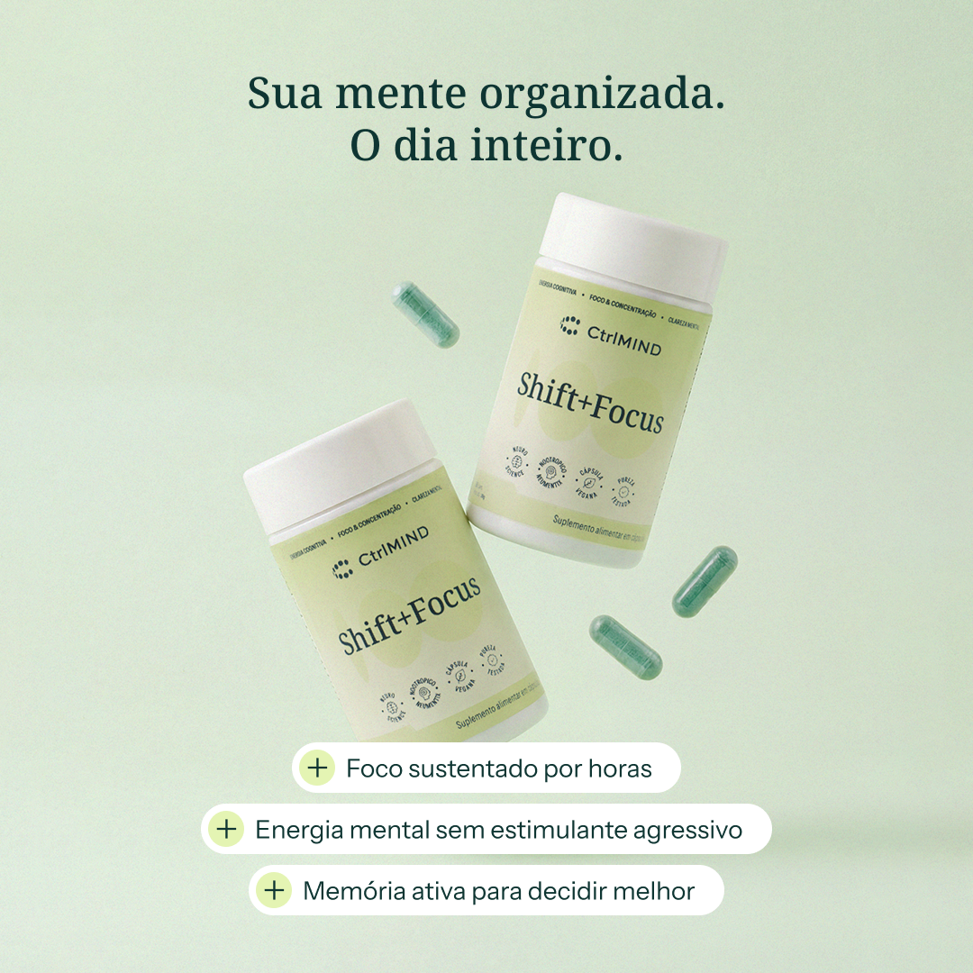 Shift+Focus — Foco Sustentado e Clareza Mental